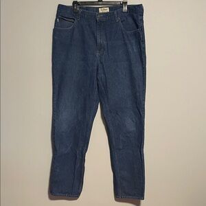 LL Bean Classic Fit Cotton Jeans Size 40 Waist